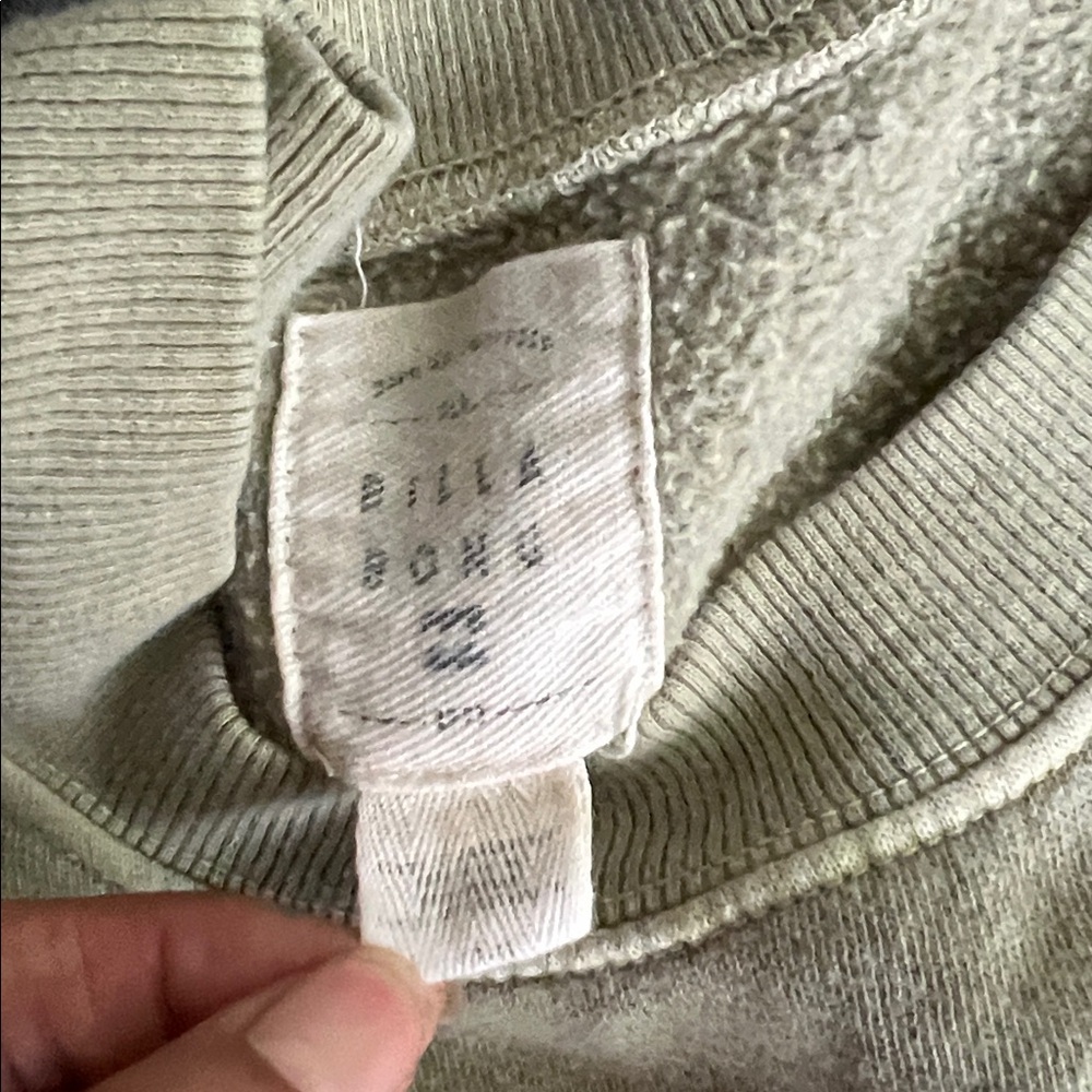Billabong sage Green Sweatshirt size L - Picture 4 of 8